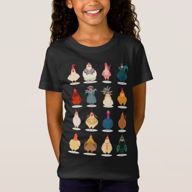 Niedliches Huhn T-Shirt (Vorderseite)