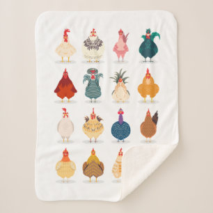  Niedliches Hühnchen Sherpadecke