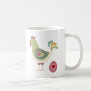 Niedliches Hühnchen und das Ei Kaffeetasse
