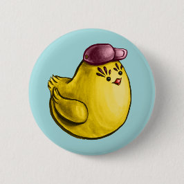 Niedliches Hühnerdesign - Funny Yellow Chick Oster Button
