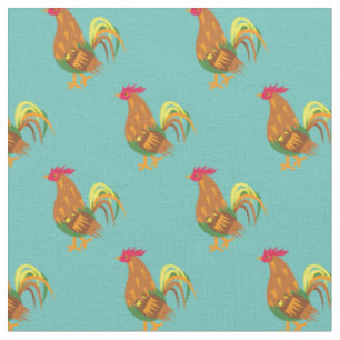 Niedliches Hühnerrooster Kids Baby Kinderzimmer Aq Stoff