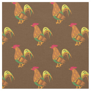 Niedliches Hühnerrooster Kids Baby Kinderzimmer Br Stoff