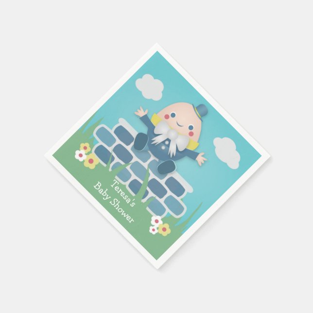 Niedliches Humpty Dumpty Baby Duschpapier Napkins Serviette (Ecke)
