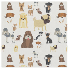 niedliches Hundedesign für Hundefreunde - weißer R Stoff