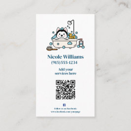 Niedliches Hundefeuer Visitenkarte