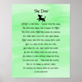 Niedliches Hundegedicht Poster