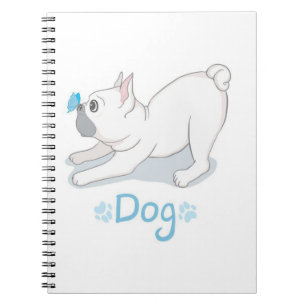 Niedliches Hundegeschenk Witziger Hund mit Schme Notizblock
