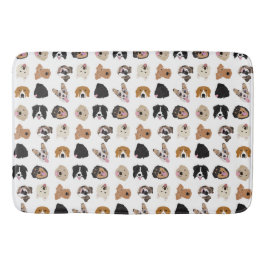 Niedliches Hundegesichtsbild Badematte