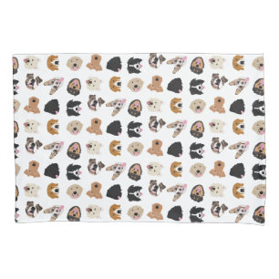Niedliches Hundegesichtsbild Kissenbezug