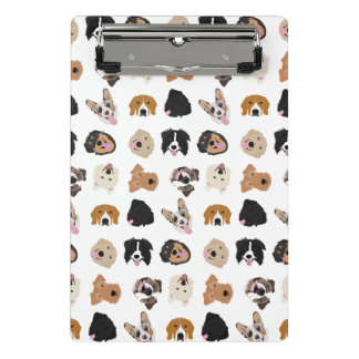 Niedliches Hundegesichtsbild Mini Klemmbrett