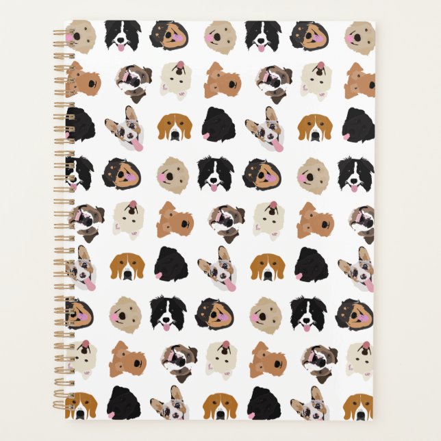 Niedliches Hundegesichtsbild Planer (Vorderseite)
