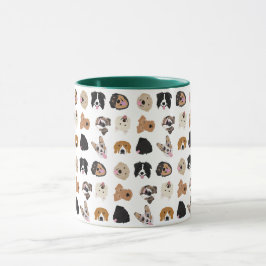 Niedliches Hundegesichtsbild Tasse