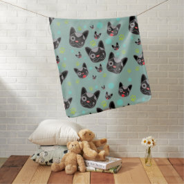 Niedliches Hundegesichtsmuster - Baby-Blanket Babydecke