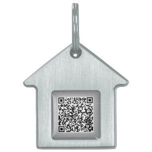 Niedliches Hundehaus gestapelt mit QR Code Hunde I Tiermarke
