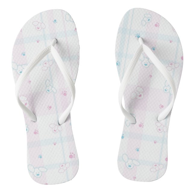 Niedliches Hundemuster Flip Flops (Fußbett)