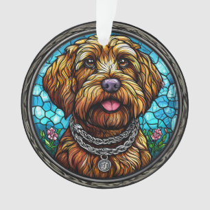 Niedliches Hundeportrait Ornament