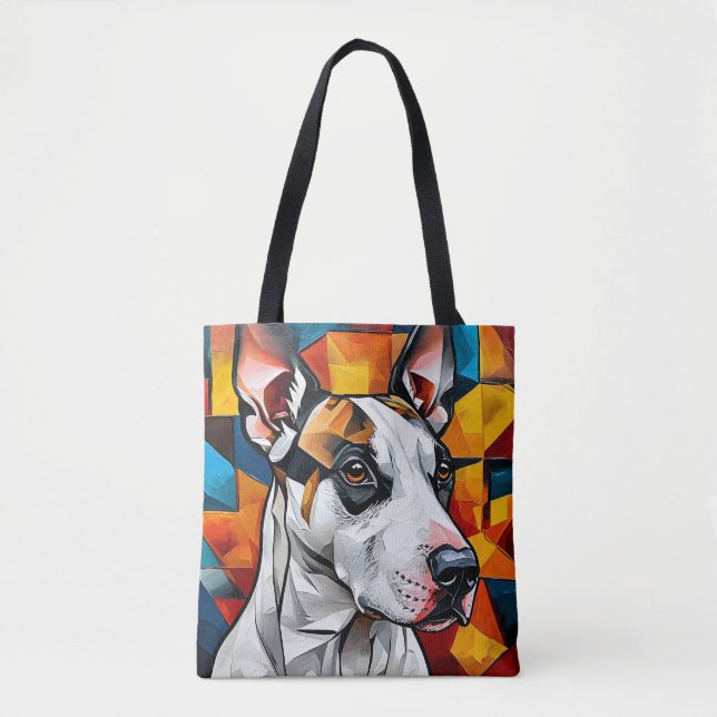 Niedliches Hundeportrait Tasche (Vorderseite)