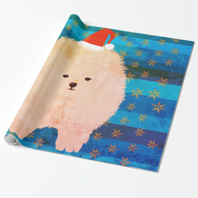 Niedliches Hundeschleifpapier Geschenkpapier (Ungerollt)