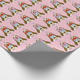 Niedliches Hundeschleifpapier Geschenkpapier
