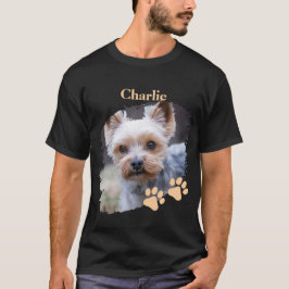 Niedliches Hundeschleppchen mit individuellem Name T-Shirt