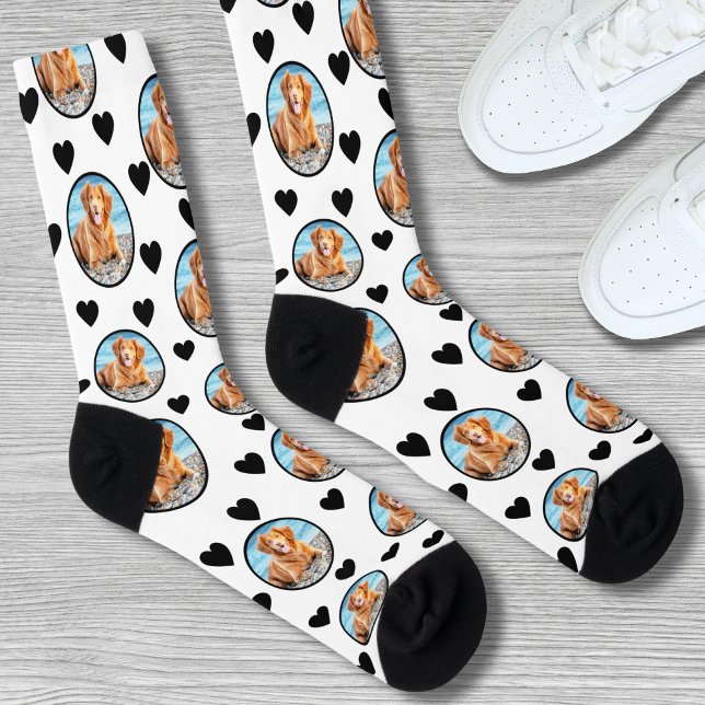 Niedliches Hundeschutzfahrzeug-benutzerdefiniertes Socken (Cute Pet Dog Custom Photo Socks )