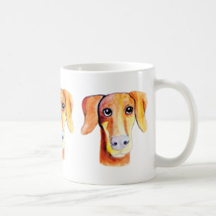 Niedliches Hundewatercolorporträt Kaffeetasse