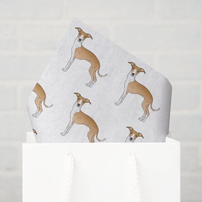 Niedliches Hundsmuster, gezüchtet und weiß Seidenpapier (Geschenktüte)