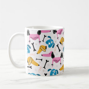 Niedliches Hundsmuster mit dem Gesicht eines Säugl Kaffeetasse