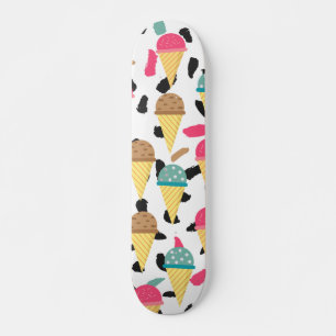 Niedliches Ice Cream Muster Skateboard