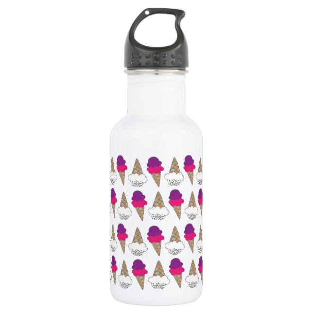 Niedliches Ice Cream Muster Trinkflasche (Vorderseite)
