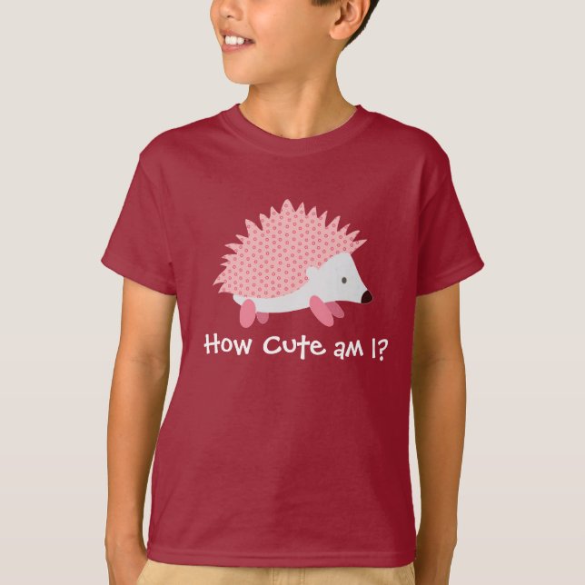 niedliches Igelsrosat-shirt T-Shirt (Vorderseite)