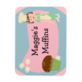 Niedliches, individuell anpassbares Bäckereimagnet Magnet