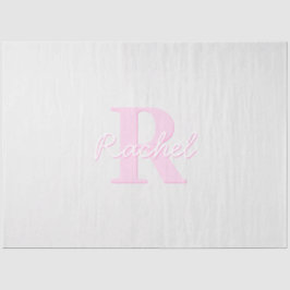 Niedliches individuell anpassbares Monogramm | Pin Seidenpapier