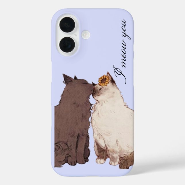 Niedliches iPhone 16 Hülle (Rückseite)