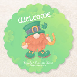 Niedliches Irish St. Patrick's Day Gnome Untersetzer
