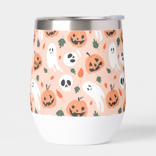 Niedliches Jack-O-Lantern- und Ghost-Muster