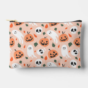 Niedliches Jack-O-Lantern- und Ghost-Muster Zubehörtasche
