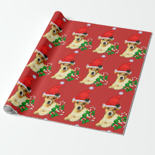 Niedliches Jack-Russell-Terrier-Weihnachten Geschenkpapier