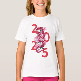 Niedliches Jahr der Schlange 2025 | Chinesische Zo T-Shirt