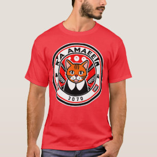 Niedliches Japanisches Cat ramen 2 T-Shirt