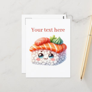 Niedliches japanisches Essen Postkarte