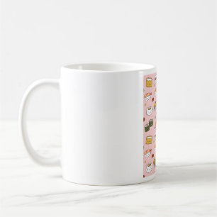 Niedliches japanisches Sushi-Muster Kaffeetasse