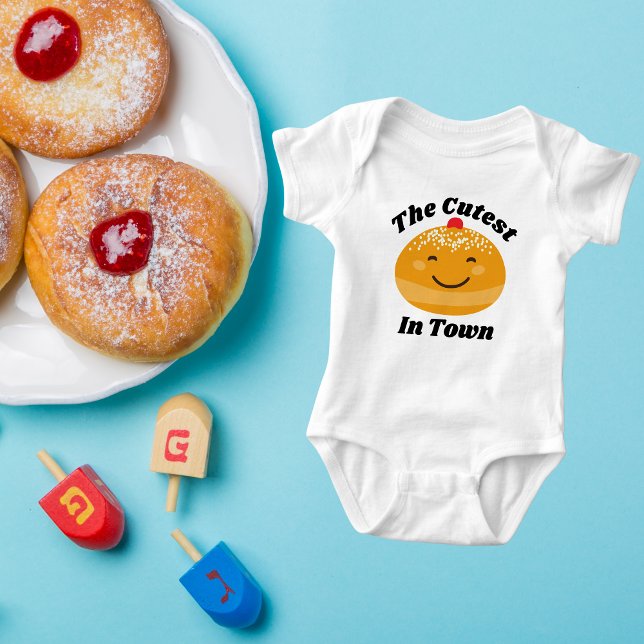 Niedliches jüdisches Babygeschenk für Hanukkah Baby Strampler (Von Creator hochgeladen)