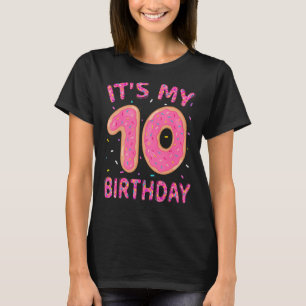 Niedliches Junge Kind 10 Jahre alt Es ist mein 10. T-Shirt