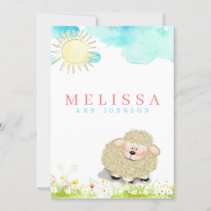 Niedliches Junge oder Mädchen Ankündigung