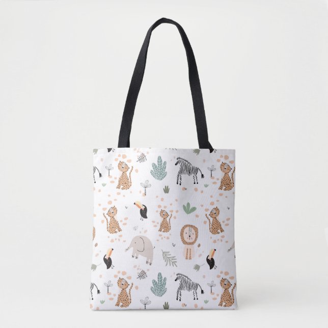 Niedliches Jungle-Regenwald-Muster Tasche (Vorderseite)