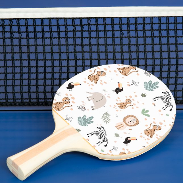 Niedliches Jungle-Regenwald-Muster Tischtennis Schläger (InSitu)