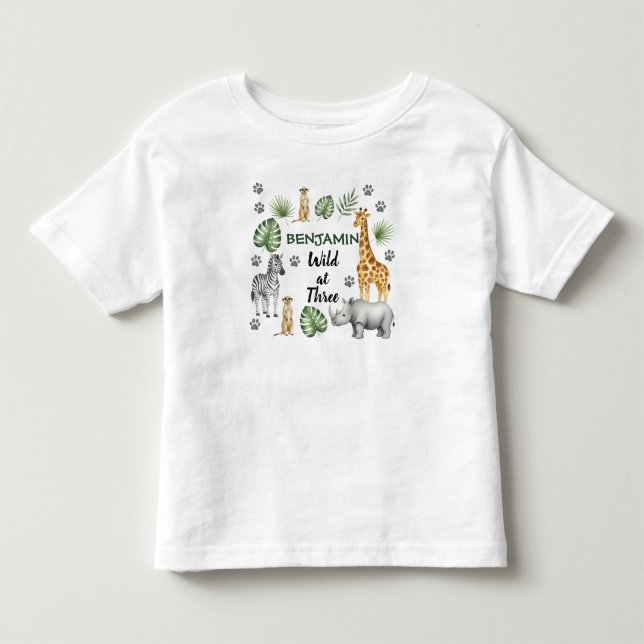 Niedliches Jungtier 3. Geburtstag Kleinkind T-shirt (Vorderseite)