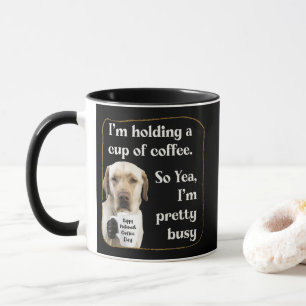 Niedliches Kaffeetrinken Labrador Tasse