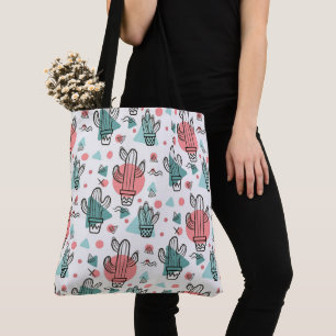 Niedliches Kaktus-Muster Tasche